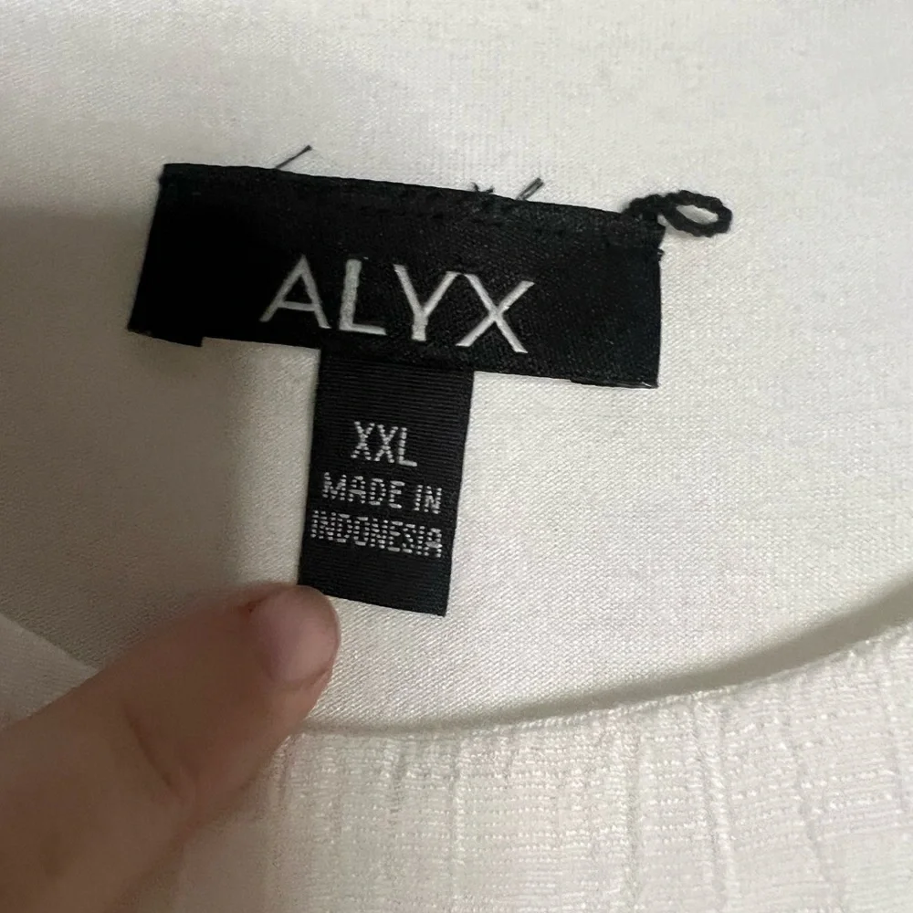 ALYX White Asymmetrical Layered Sleeveless Blouse XXL - Picture 3 of 9